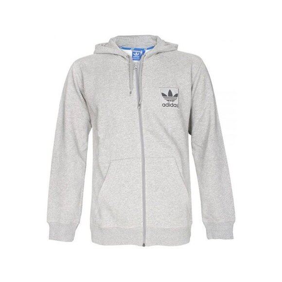 Adidas Grey Bluza Spess FZ Hoodie M30231 Size Small - Picture 1 of 7
